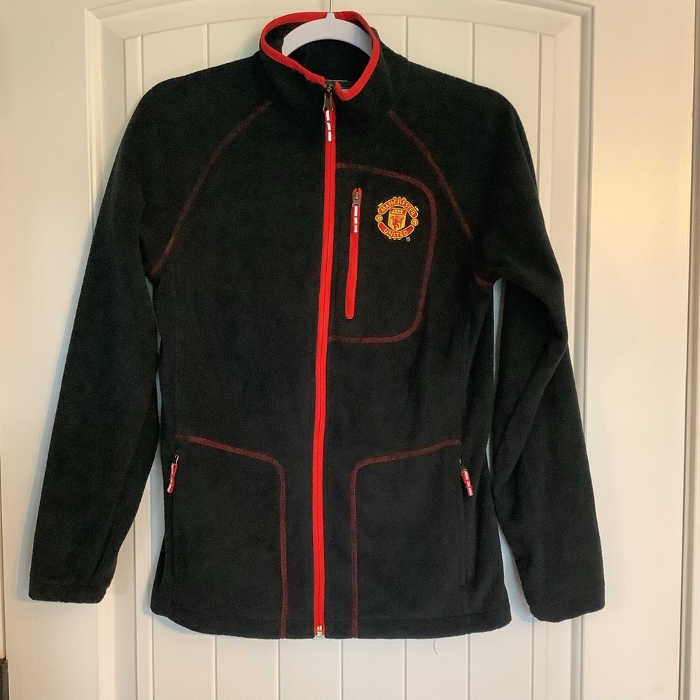 Columbia Fleece Jacket with Manchester United Soccer Logo ⚽🥅